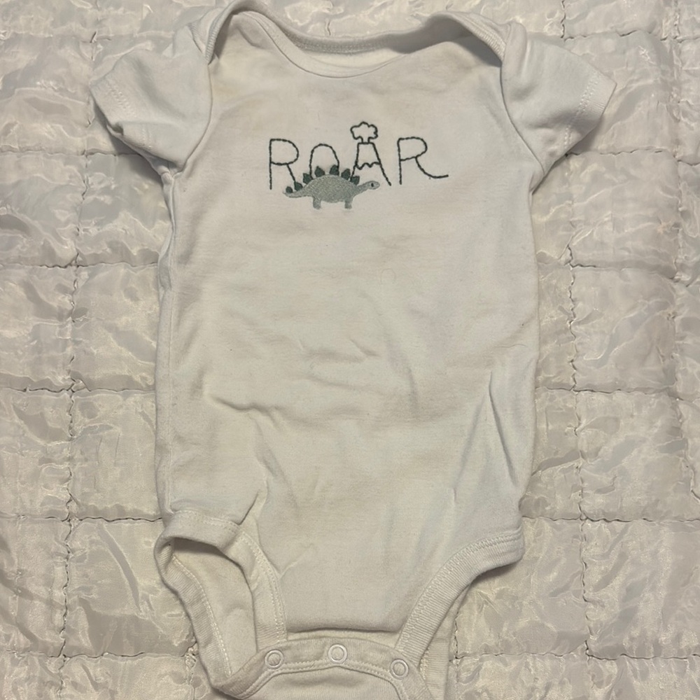 Carter's Green and White Bodysuit One Piece